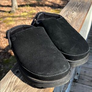 Women’s UGG Black Suede Slip-On Clog